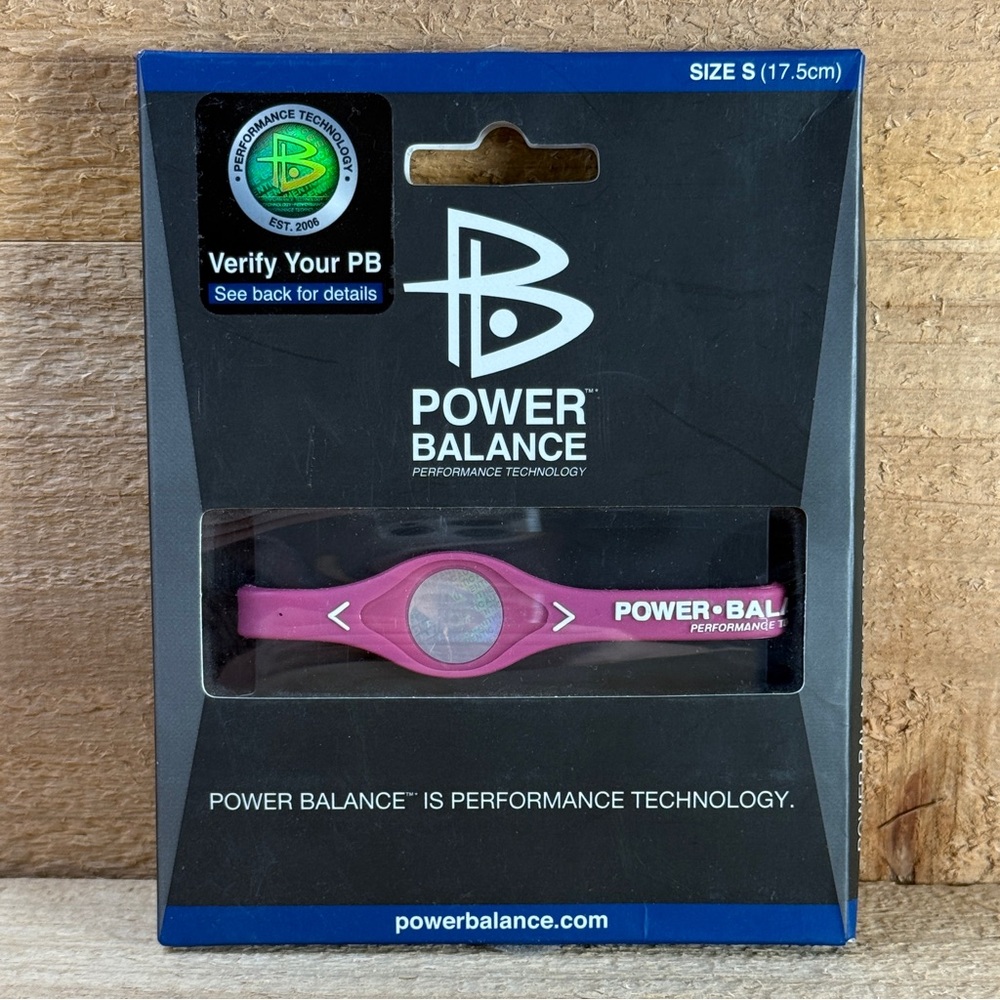 Power Balance Energy Health Bracelet Sport Wristbands Silicone Pink size Small